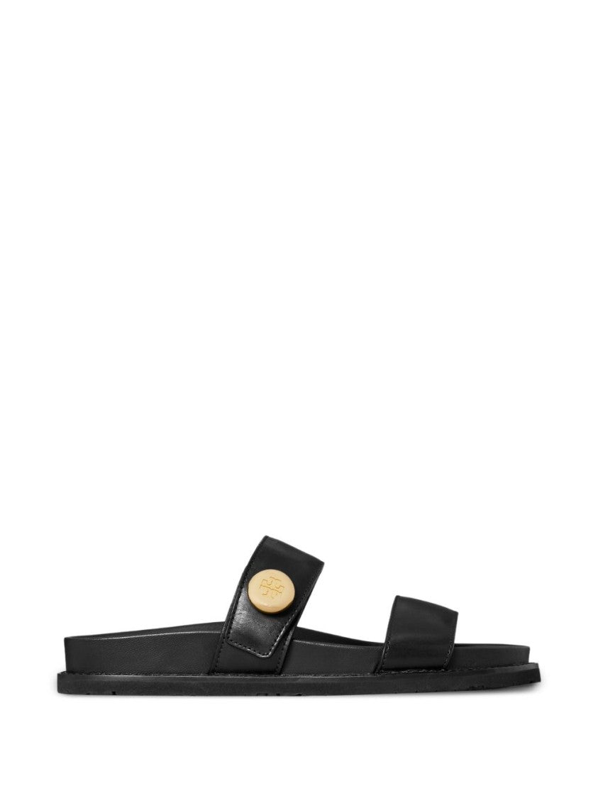 Tory Burch Black Leather Flats