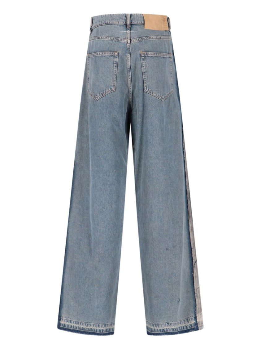 Mm6 By Maison Margiela Wide Jeans – Light Blue