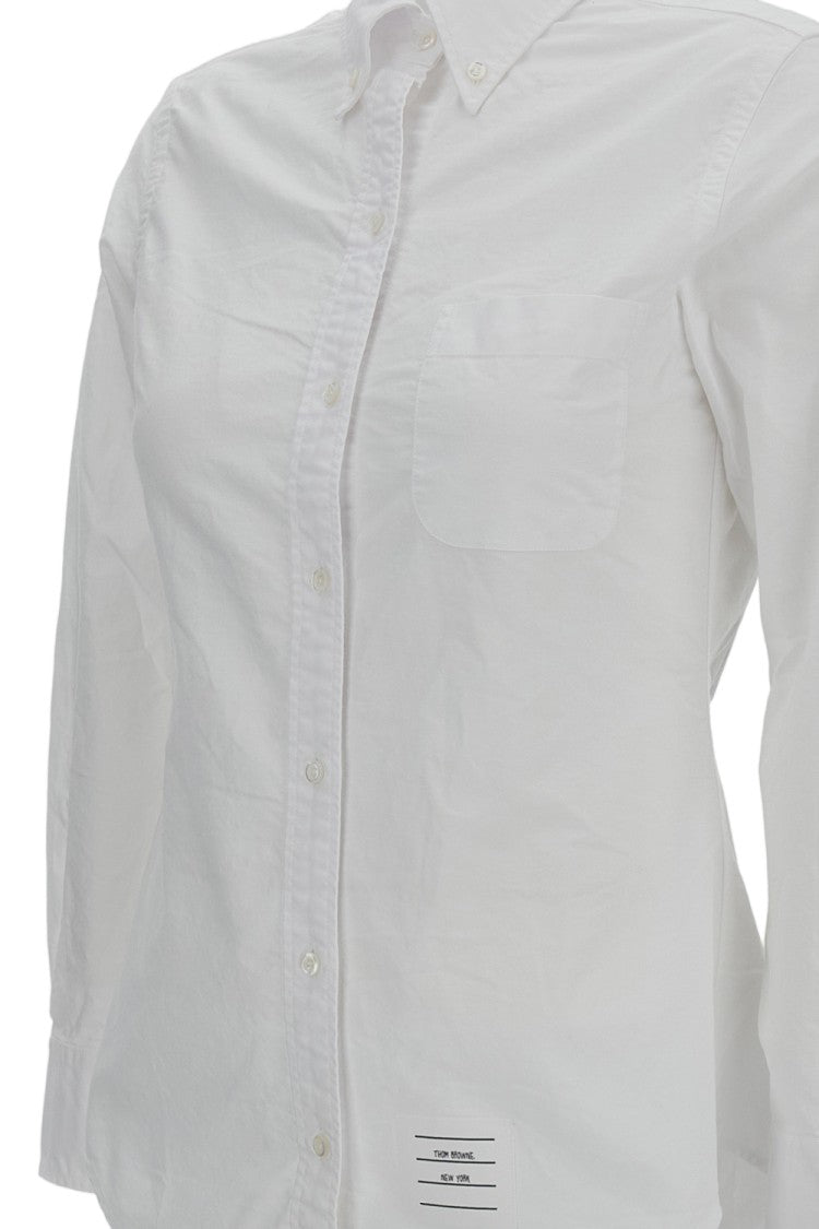 Thom Browne Oxford Long-Sleeved Shirt With Button-Down Collar