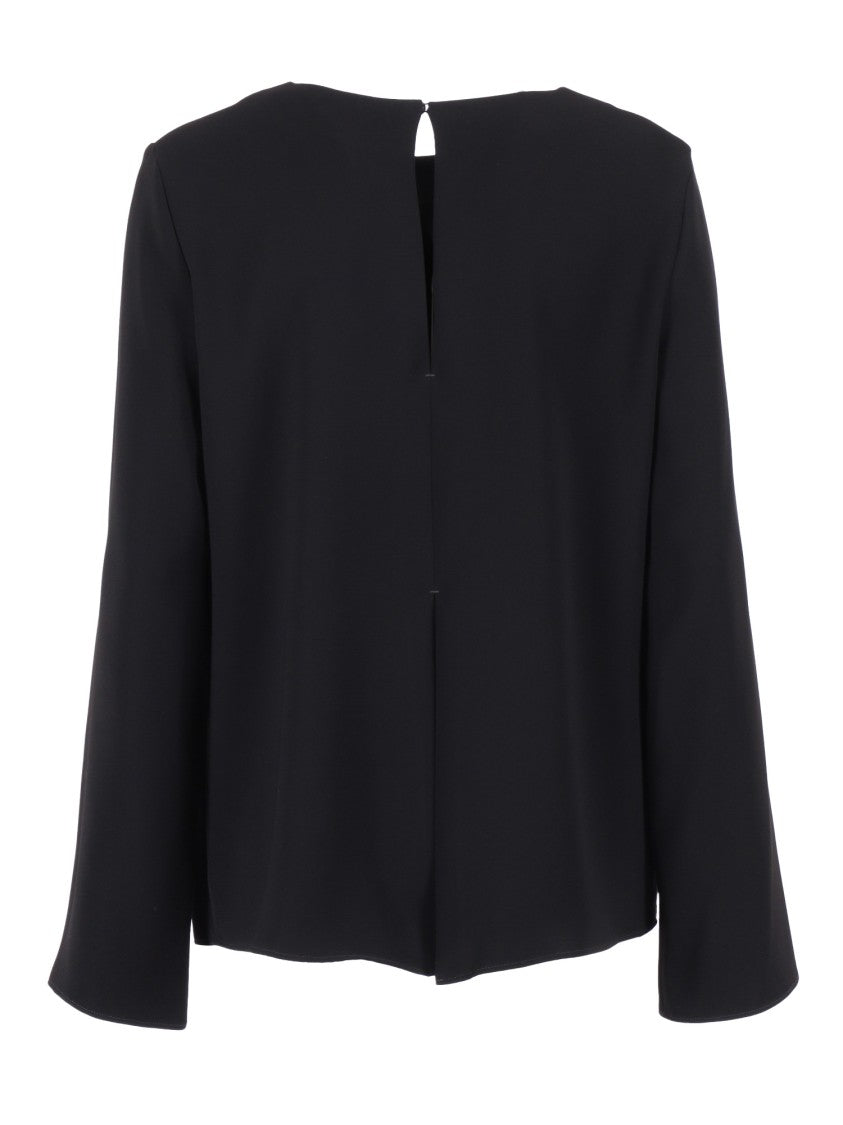 P.A.R.O.S.H. Long Sleeve Blouse With Keyhole Back Detail