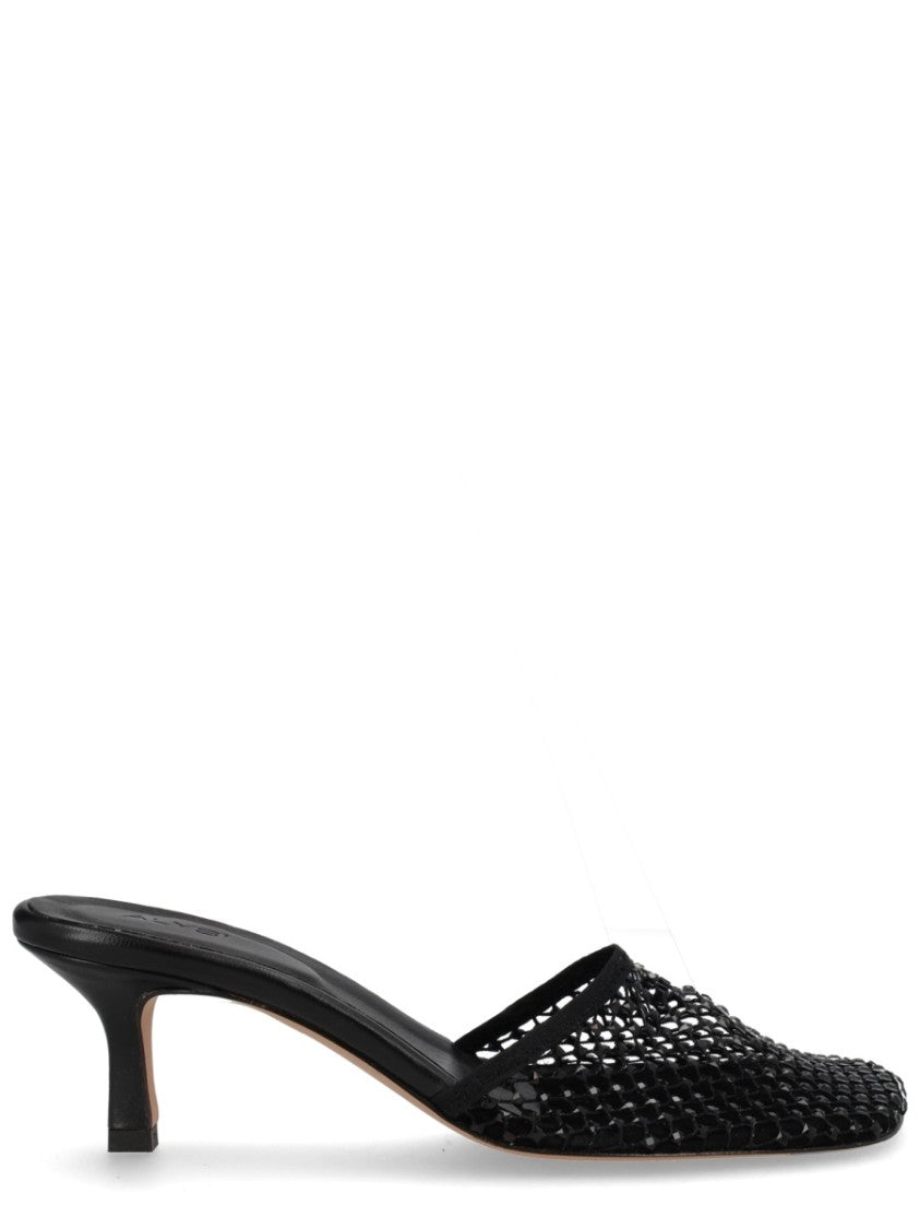 Alysi Neutrals Pointed Toe Mesh Sandals