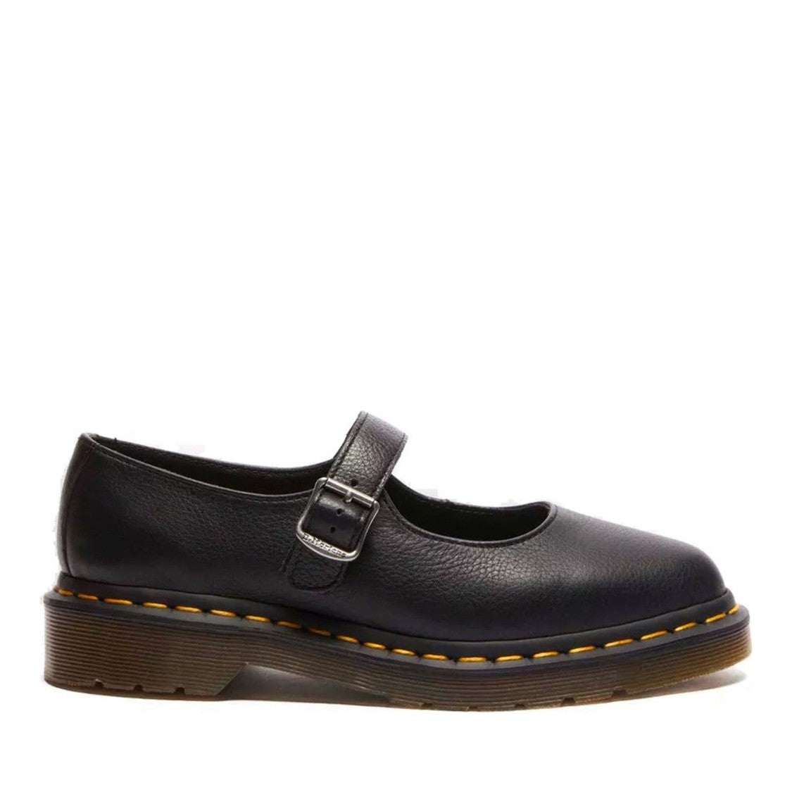 Dr. Martens Black Elphie Translucent Sole Leather Flats