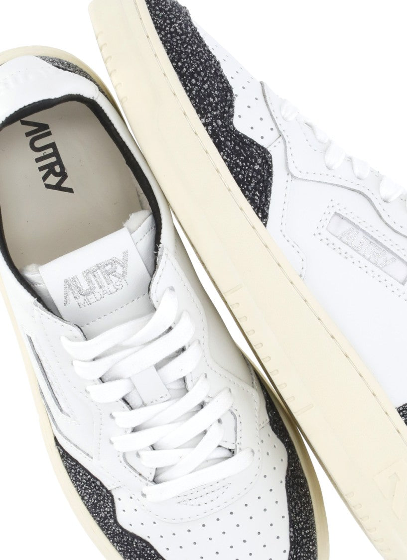 Autry White Medalist Low Leather Sneakers