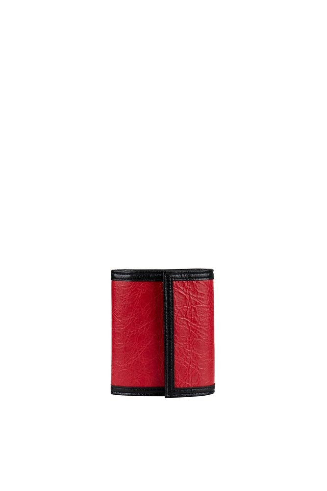 Balenciaga Textured Leather Wallet With Velcro Closure