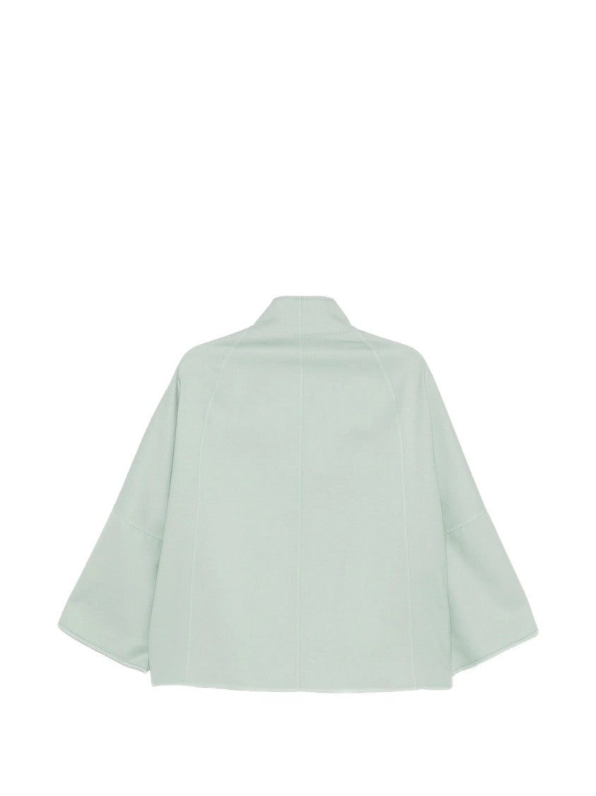 Moorer Short Loose Fitting Jacket With High Collar