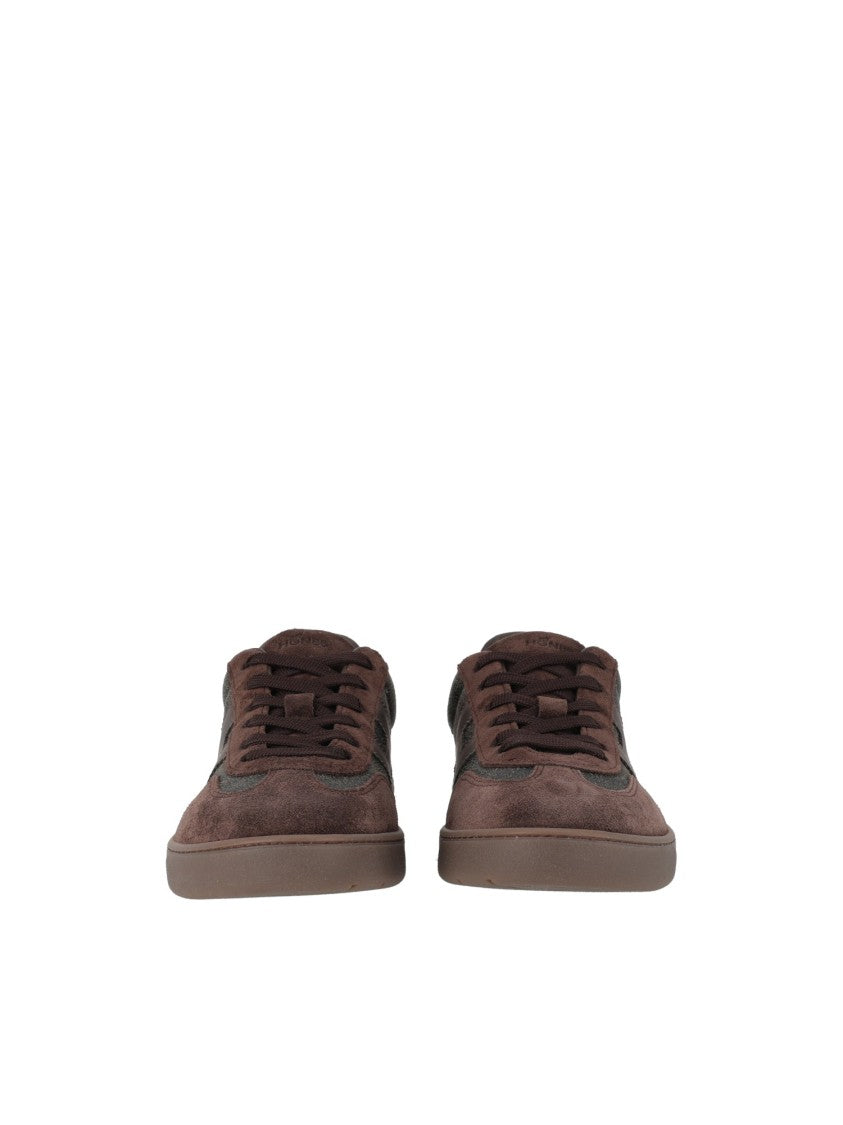Hogan Cool Suede Leather Low-Top Sneakers