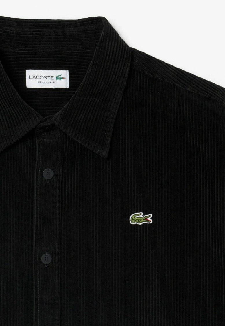 Lacoste 37/50 Black Corduroy Shirt