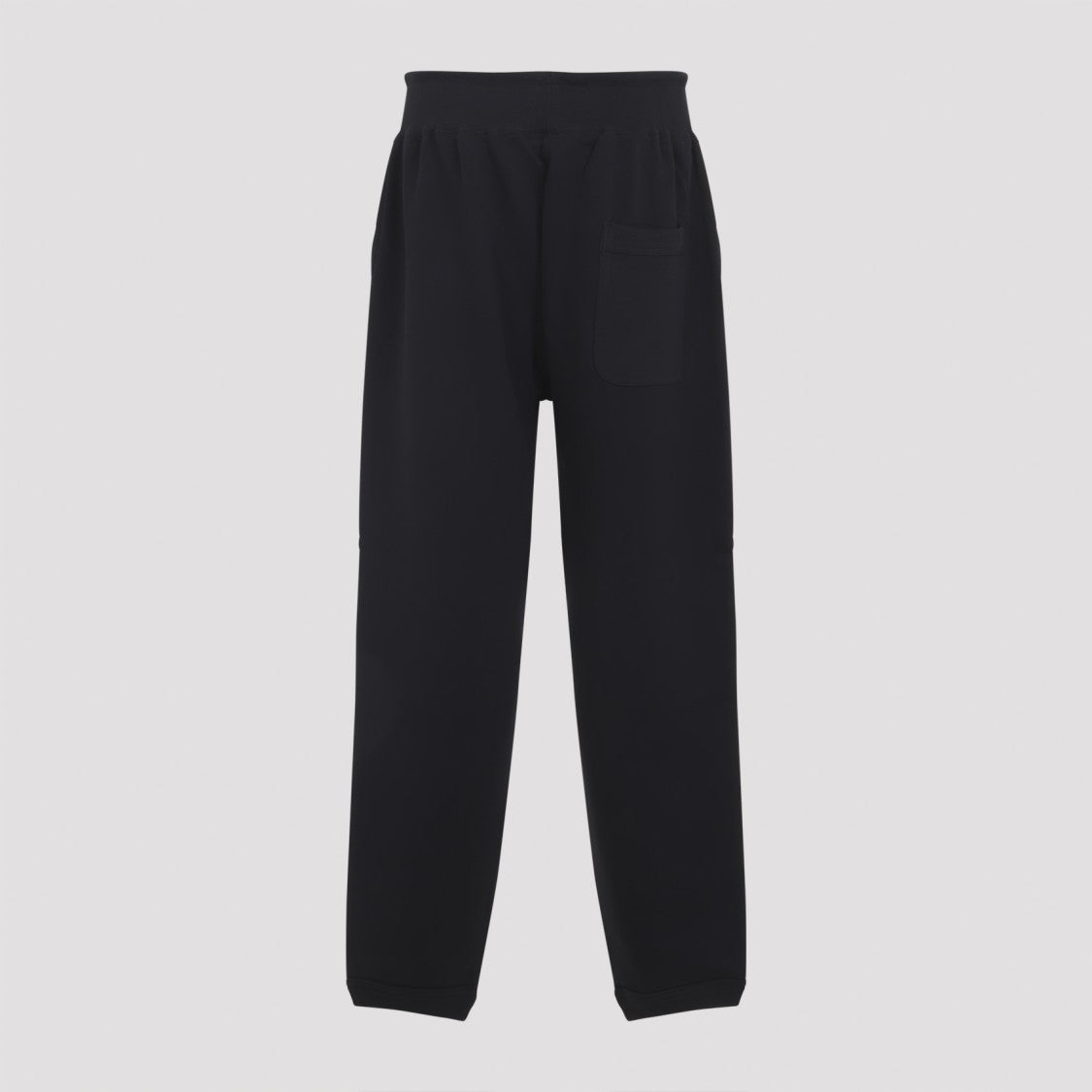 Y-3 Black Cotton Sweatpants With Graphic Logos
