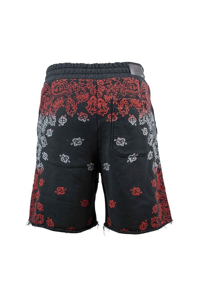 Amiri Bandana-Print Black Cotton Amiri Shorts