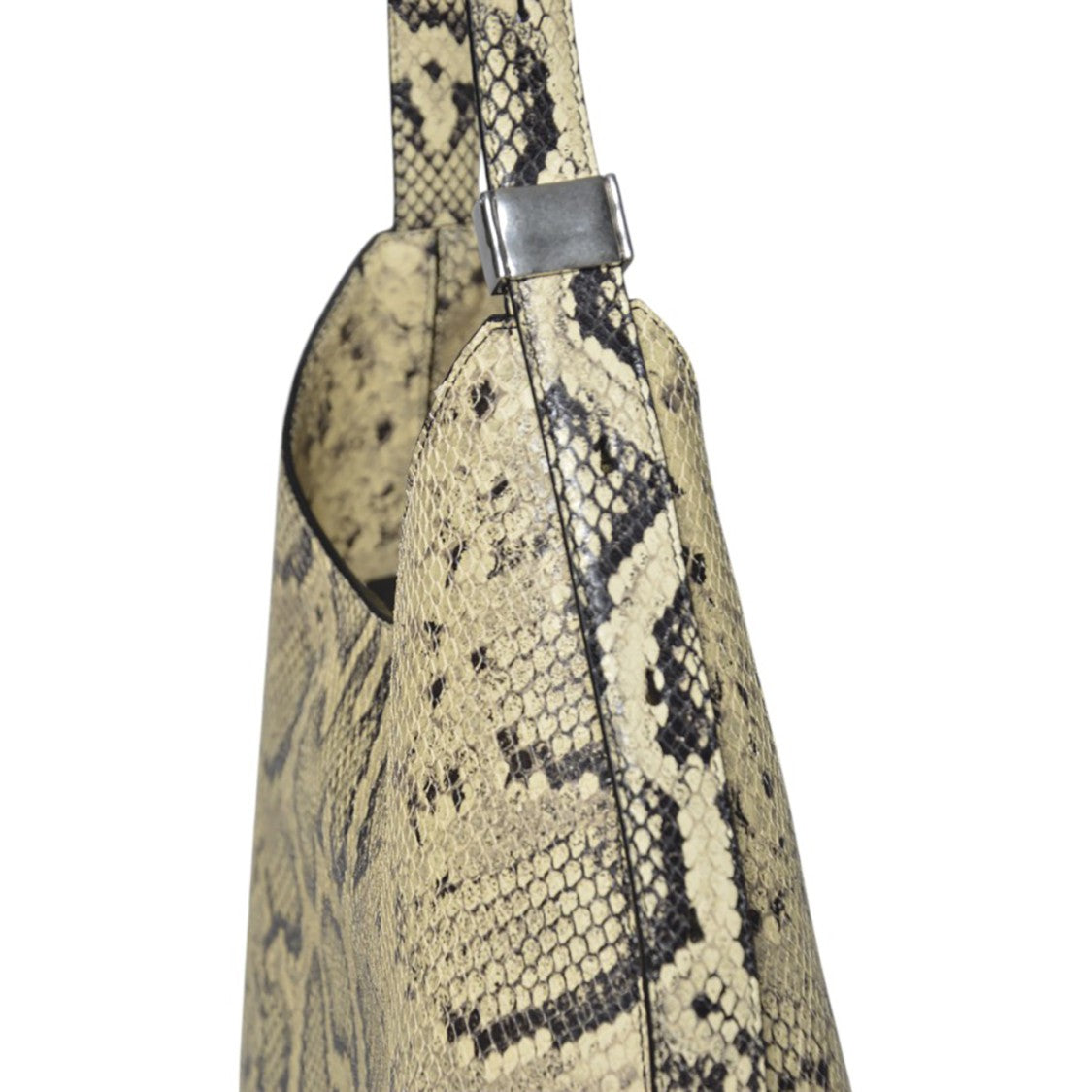 Jil Sander Medium Eldorado Cream Python Leather Bag