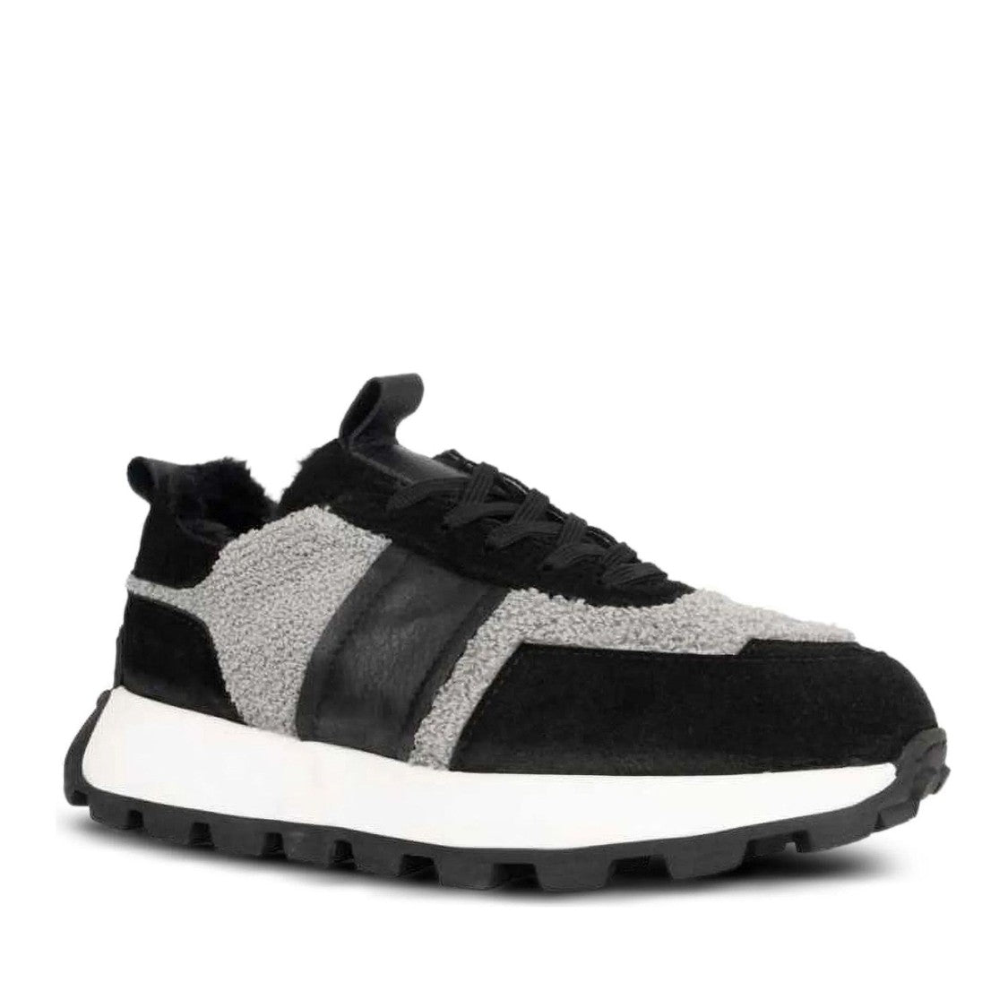Sergio Moretti Black Suede Sporty Sneakers