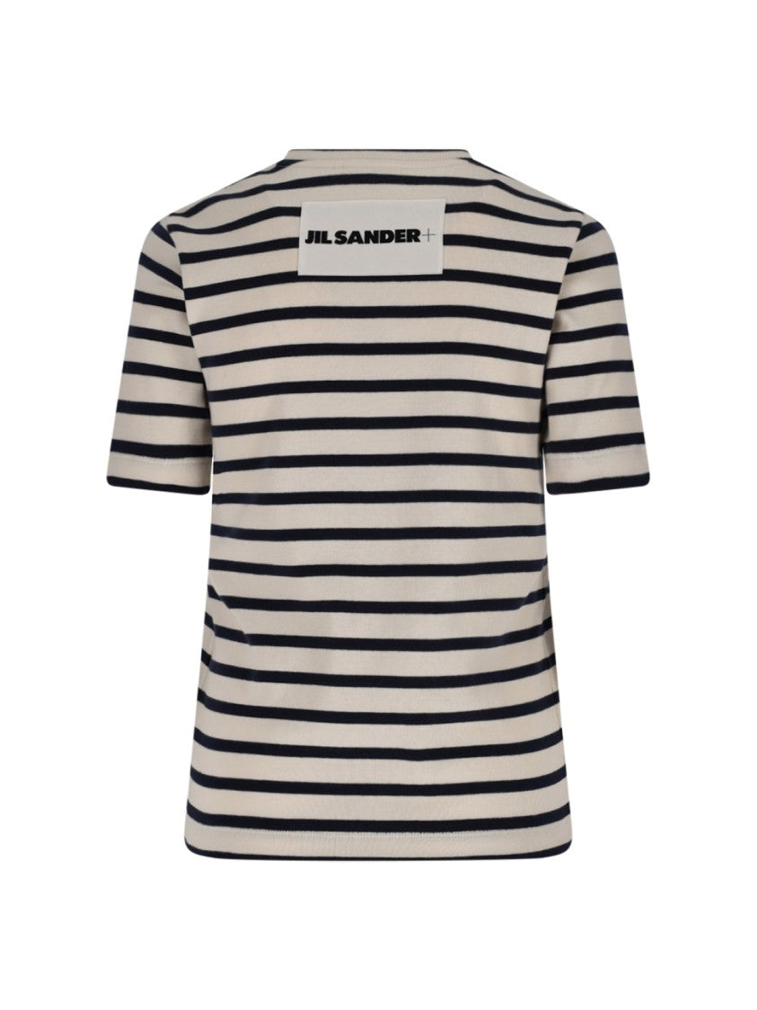 Jil Sander Striped T-Shirt – Cream