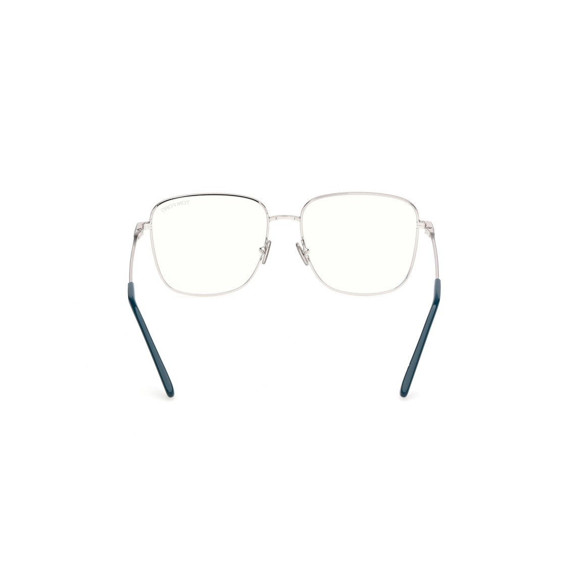 Tom Ford Ft6136-B Silver-Toned Metal Eyeglasses