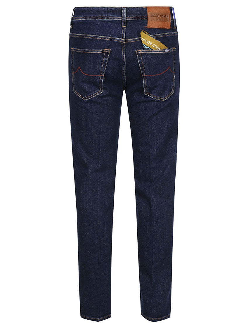 Jacob Cohen Slim-Fit Blue Denim Jeans With Tailored Silhouette