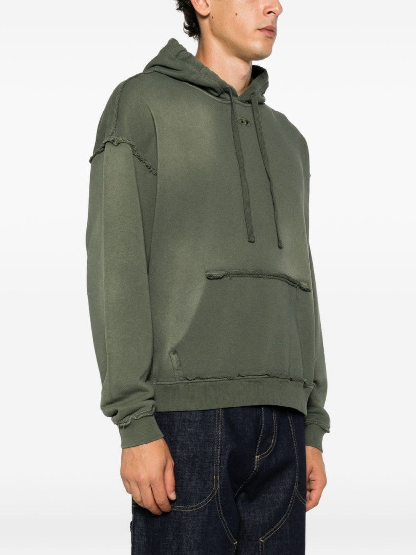 Diesel Hooded Relaxed-Fit Sweater - Green