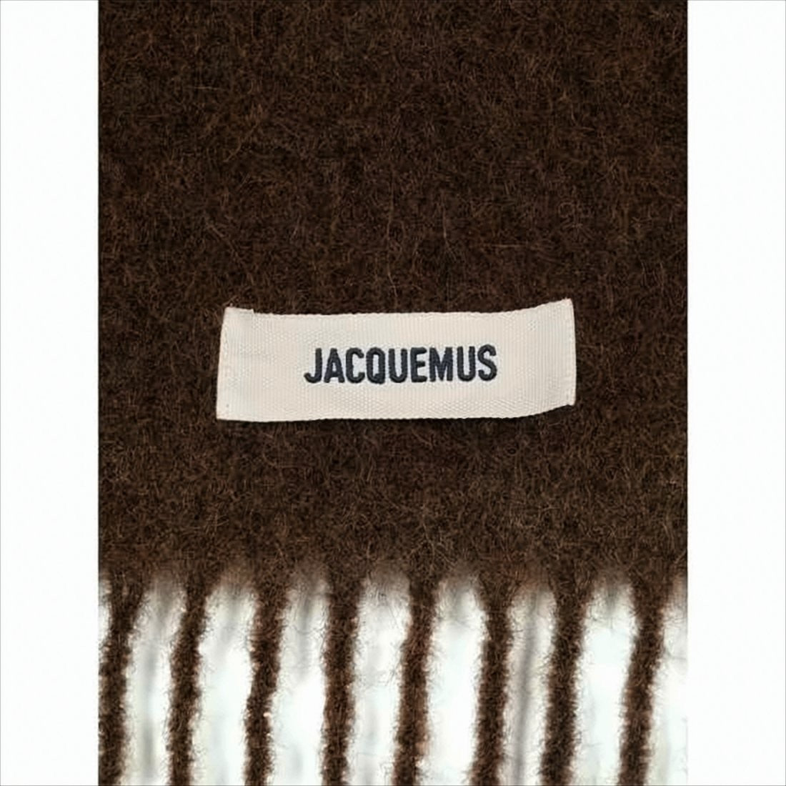 Jacquemus Textured Long Scarf With Fringed Ends