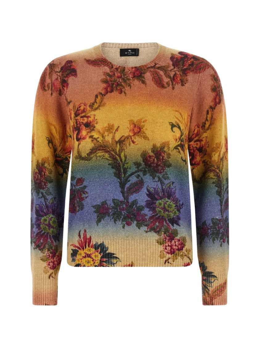 Etro Gradient Floral Sweater