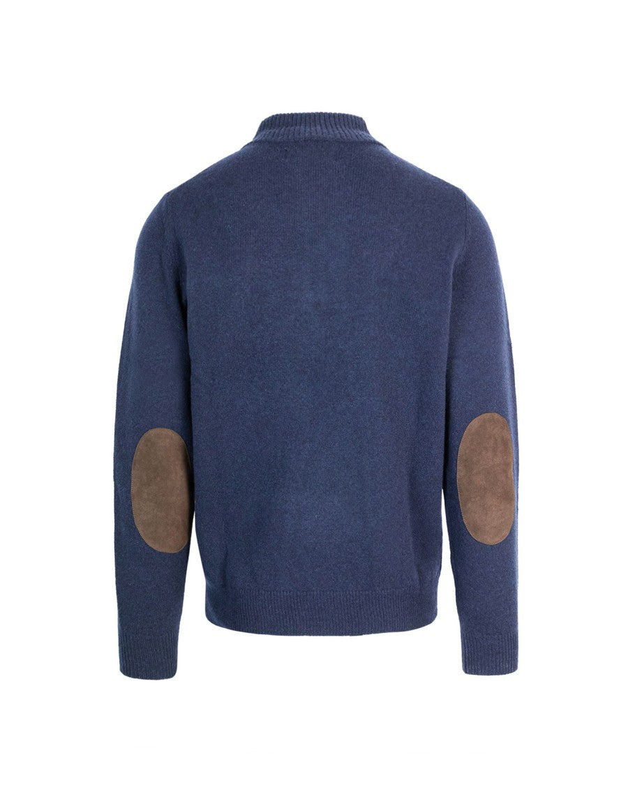 Barbour Essential Patch Blue Sweater