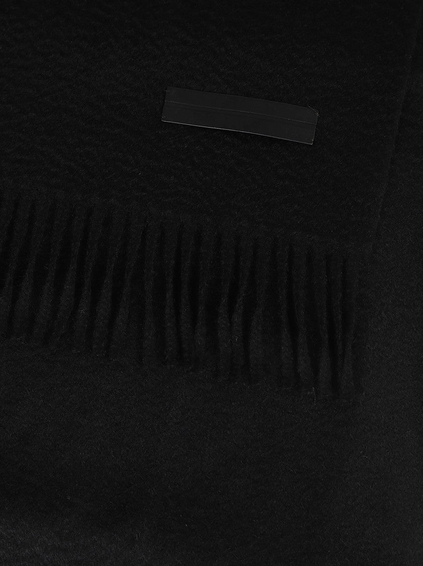 Zegna Finely Woven Cashmere Scarf With Fringed Ends