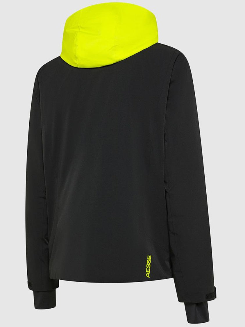 Aesse Black Saturn Neon Accents Sport Jacket
