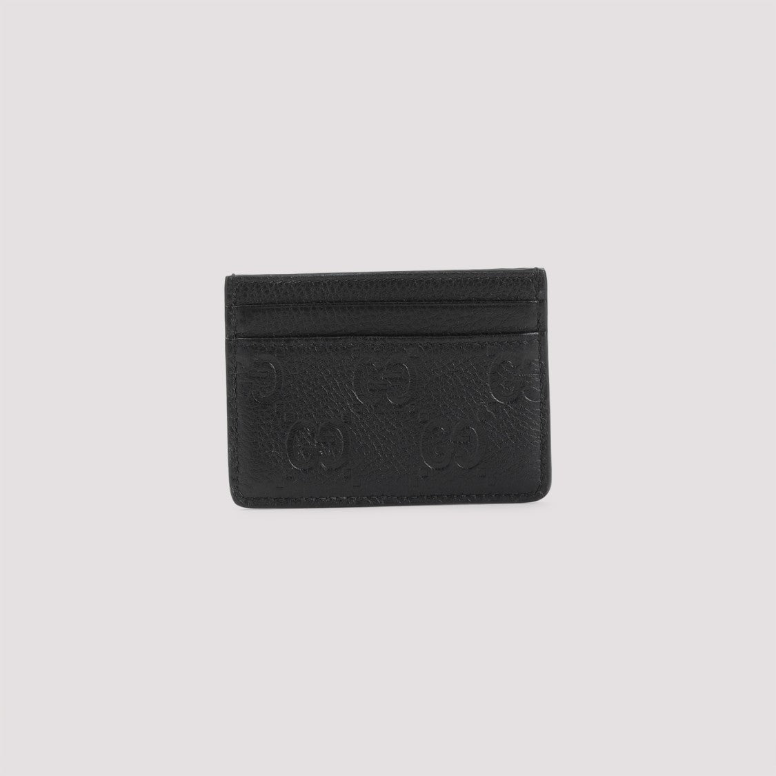 Gucci Textured Leather Wallet With Embossed Logo Detail
