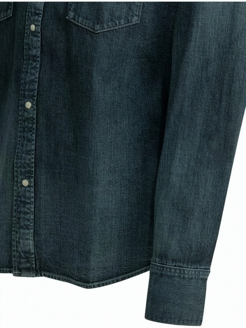 Visvim Classic Denim Long-Sleeve Shirt With Flap Pockets