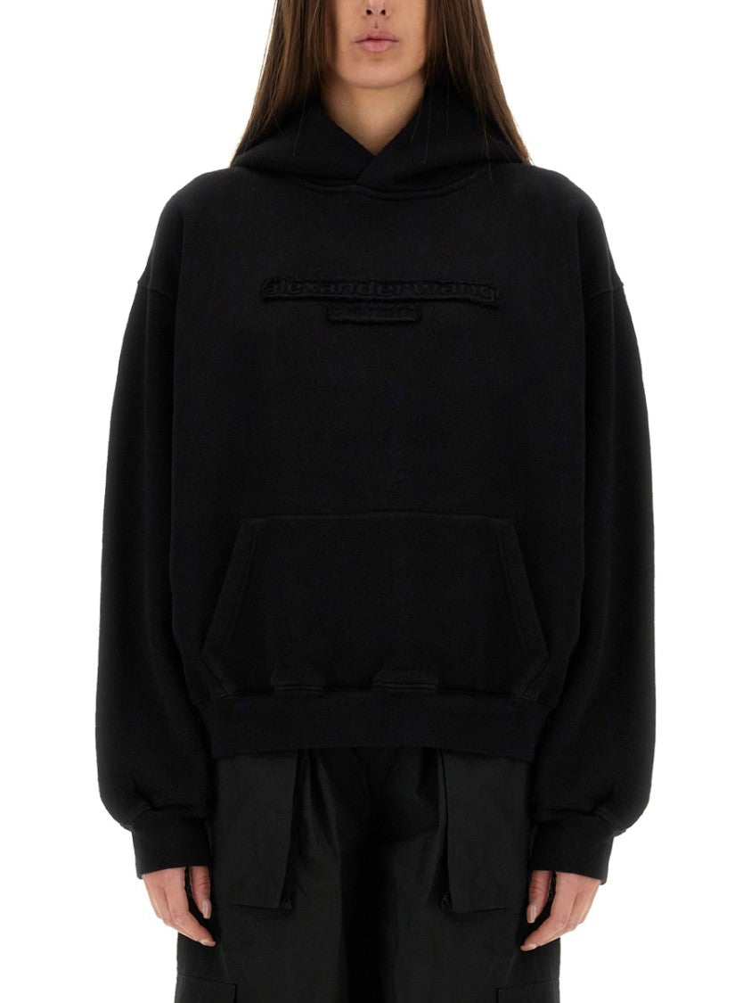 Alexander Wang Sweatshirt With Embossed Logo