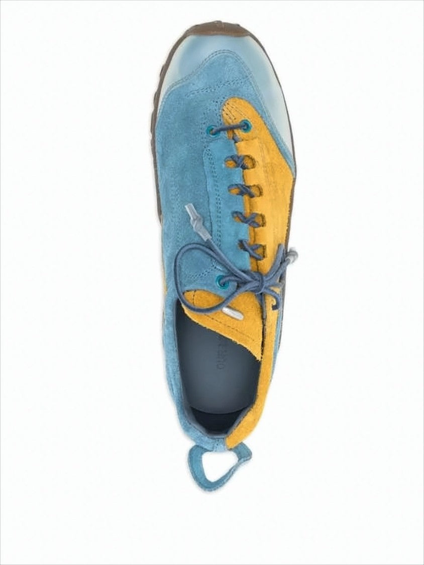 Our Legacy Contrast Suede Sneakers With Rugged Vibram Sole