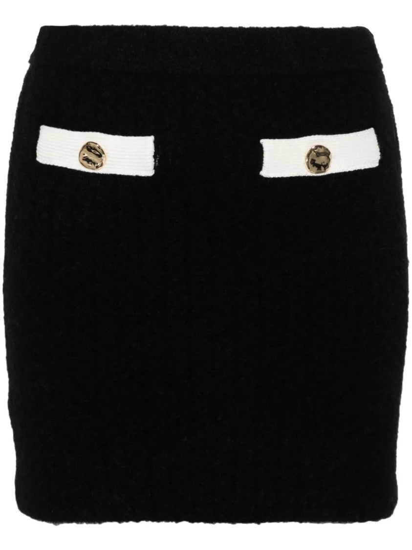 Self-Portrait Cashmere Blend Knit Skirt