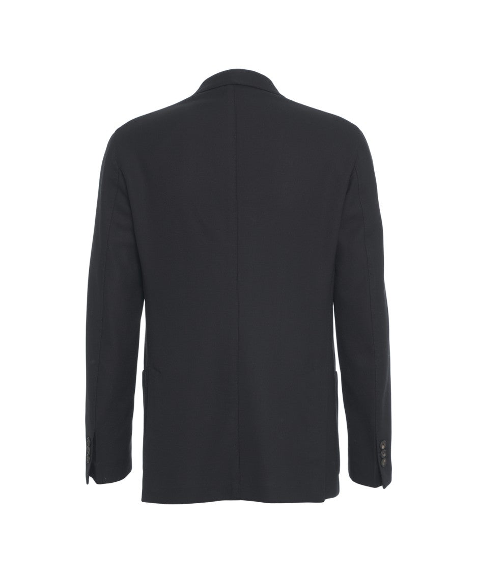 The Gigi Tailored Blue Double-Breasted Blazer With Classic Lapel