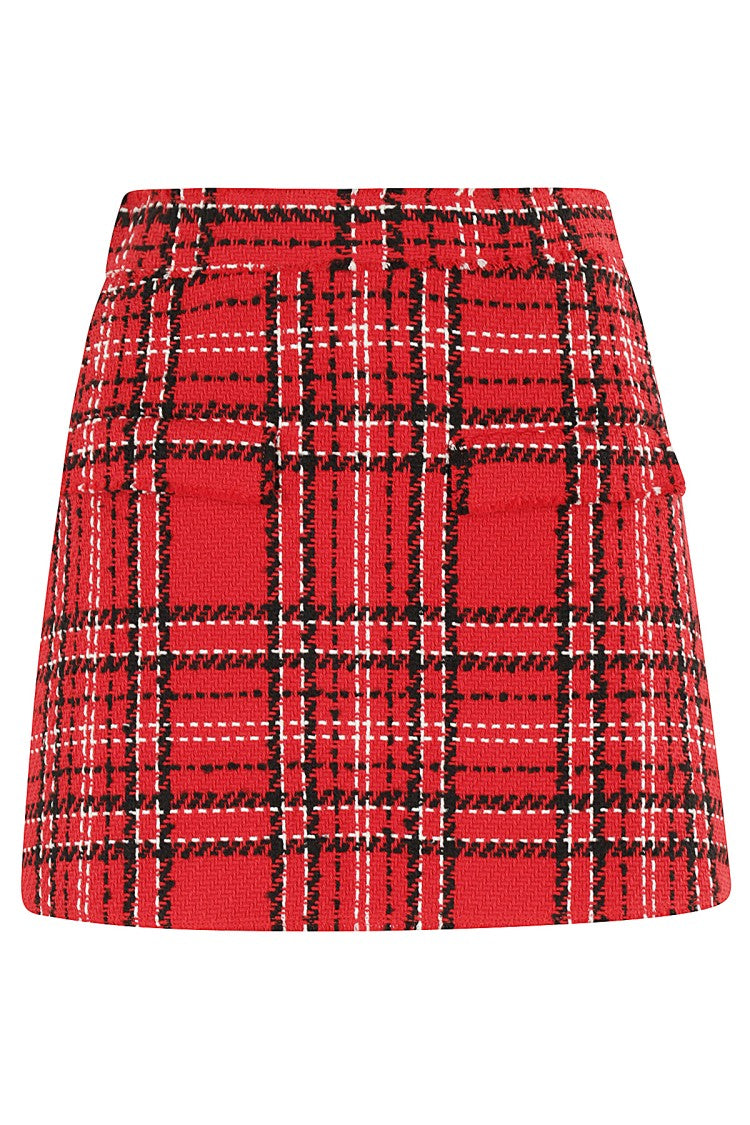 Msgm Tartan Pattern Bermuda Shorts