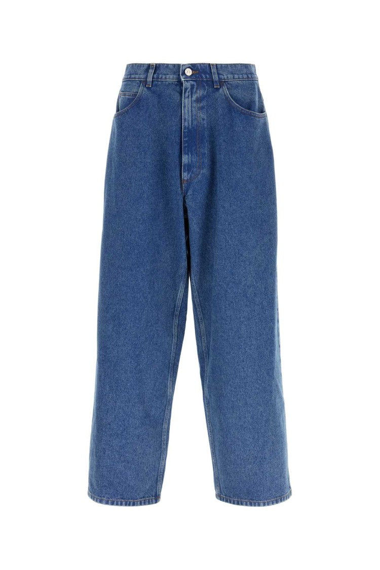 Marni Relaxed-Fit Wide Leg Denim Jeans