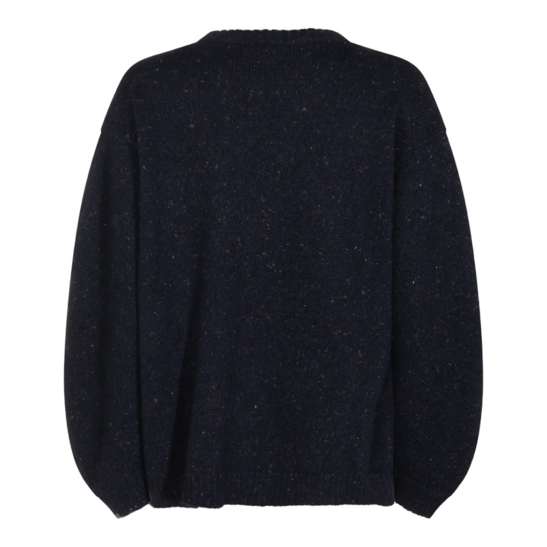 Fabiana Filippi Relaxed Fit Sweater With Balloon Sleeves And Speckled Texture