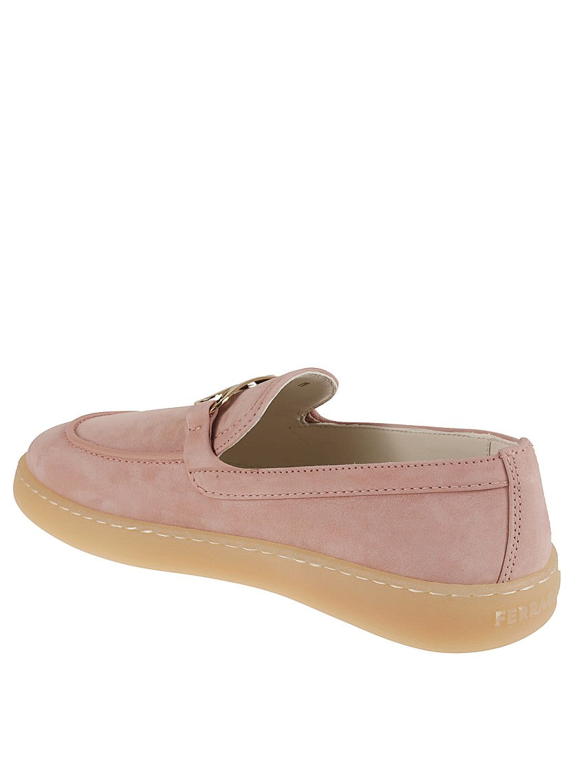 Ferragamo Rounded Toe Flat Shoes