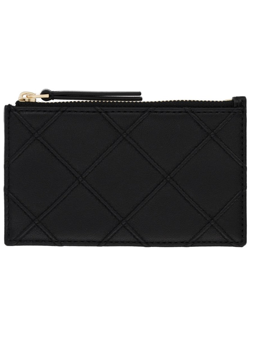 Tory Burch Fleming Quilted Diamond Card Holder Wallet