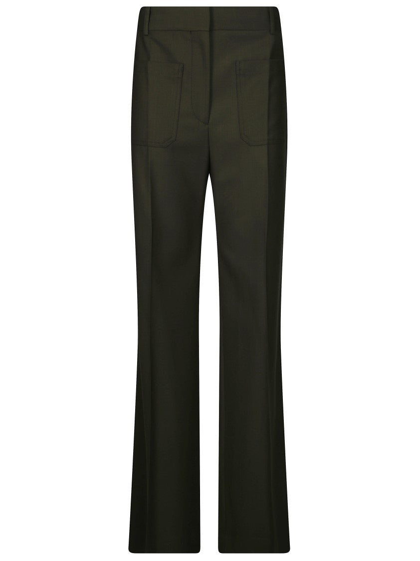 Victoria Beckham Alina Tailored High-Waisted Wide-Leg Pants