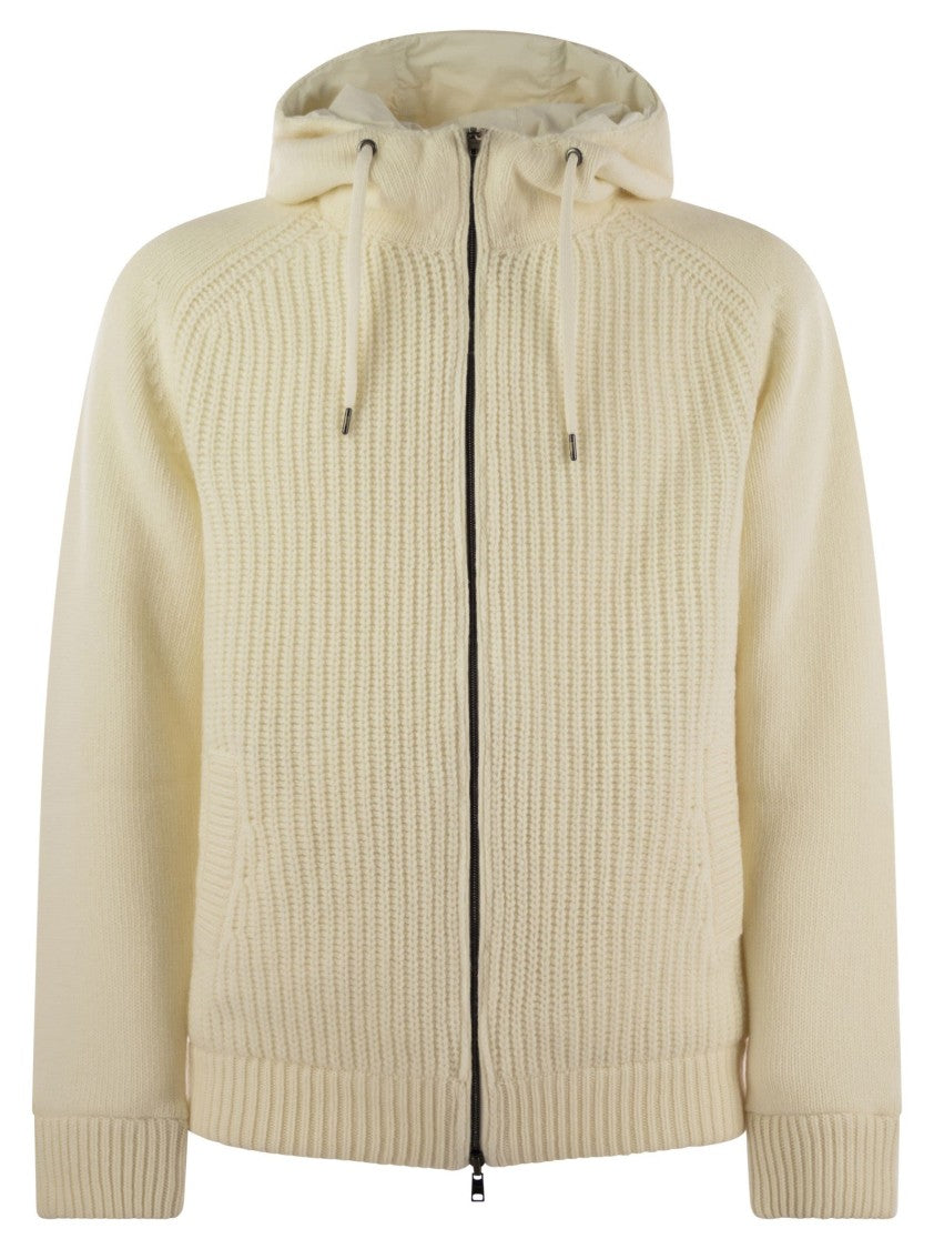 Herno Reversible Padded Wool Bomber Jacket