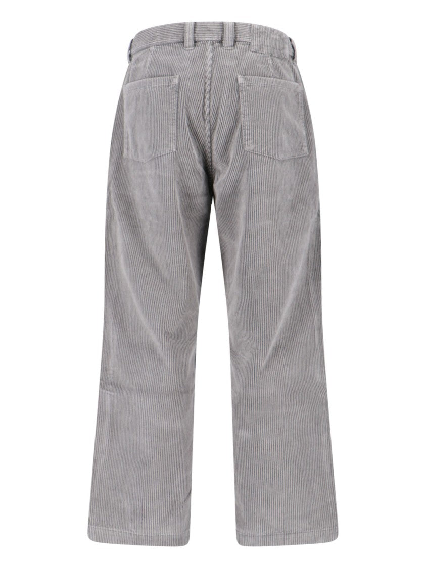 Mfpen Tailored Grey Trousers With Minimalist Silhouette
