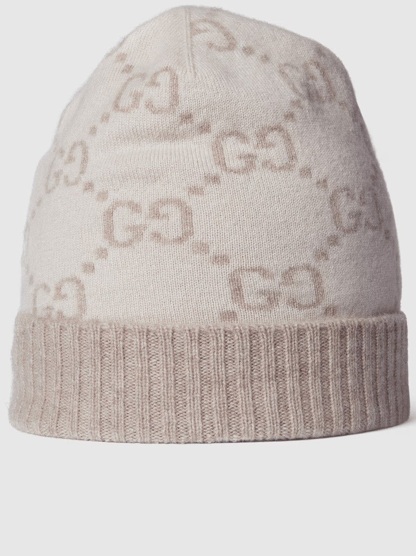 Gucci Nuancie Knit Beanie Double G Logo