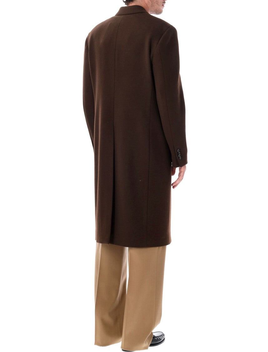 Lardini Double-Breasted Coat With Structured Silhouette