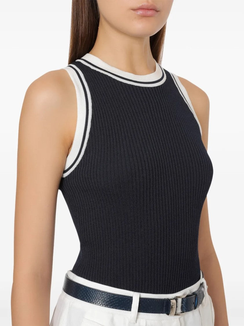 Alberta Ferretti Timeless Neutrals Classic Silhouette Top