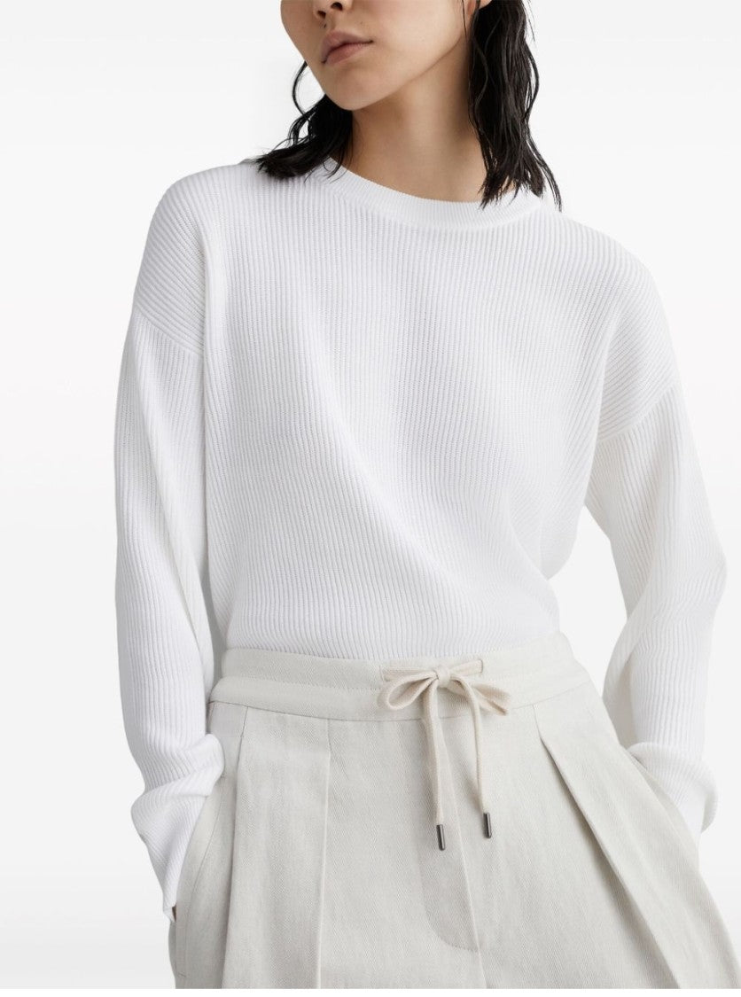 Brunello Cucinelli Relaxed-Fit Trousers With High Waist And Drawstring Closure