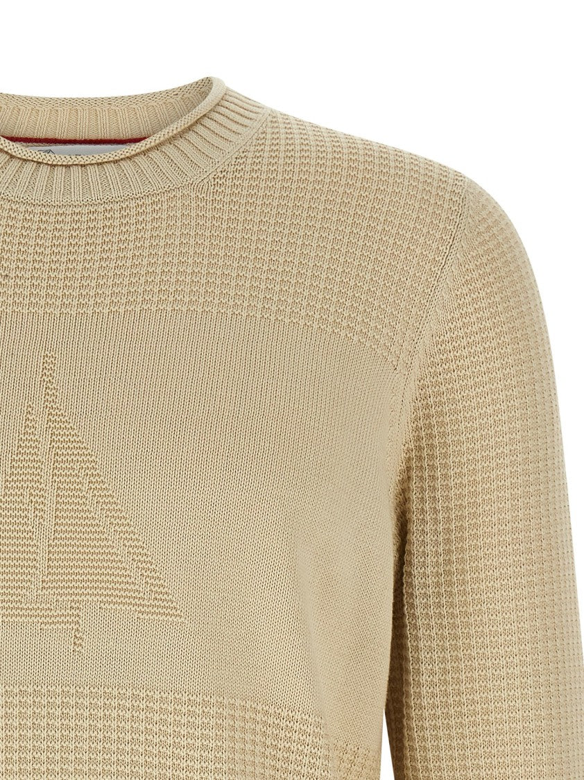 Brunello Cucinelli Waffle Stitch Cotton Sweater