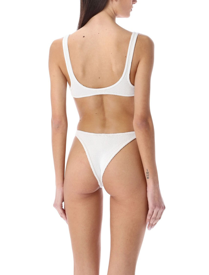 Reina Olga Augusta Crinkle Stitching One Piece