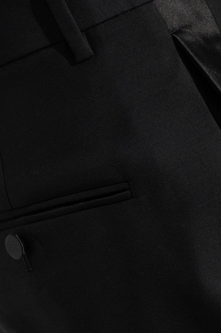 Dsquared2 Straight-Leg Trousers With Satin Side Stripes