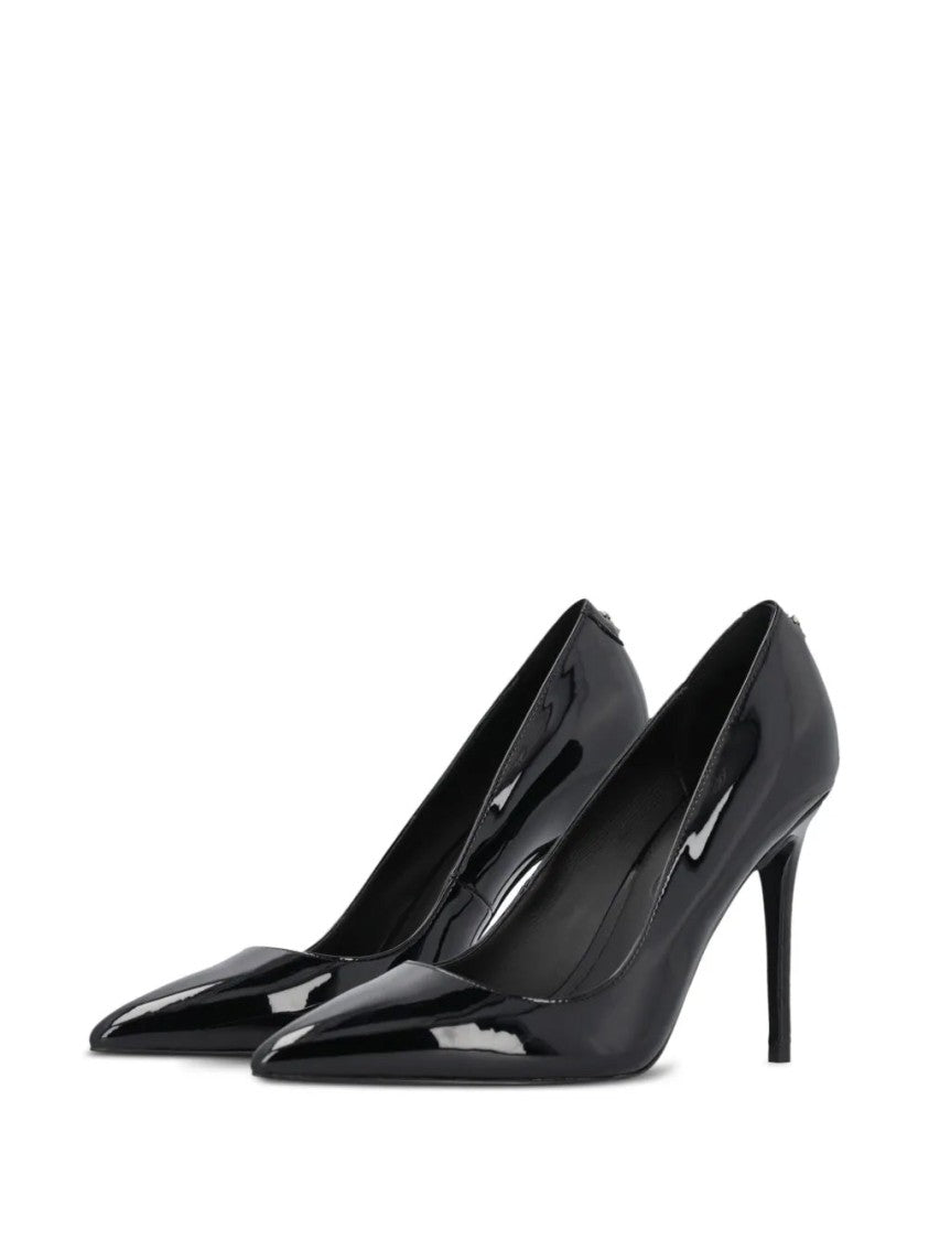 Pinko Black Juliette Glossy Stiletto Pointed-Toe Pumps