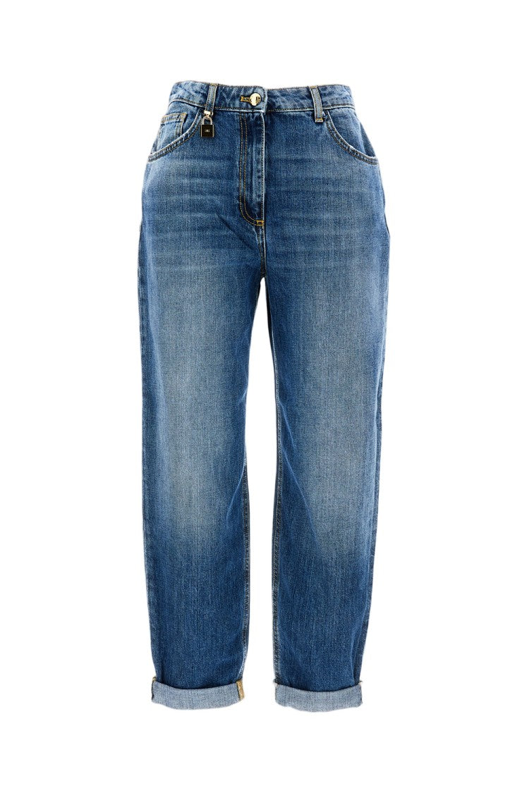 Elisabetta Franchi Straight-Leg Cotton Jeans