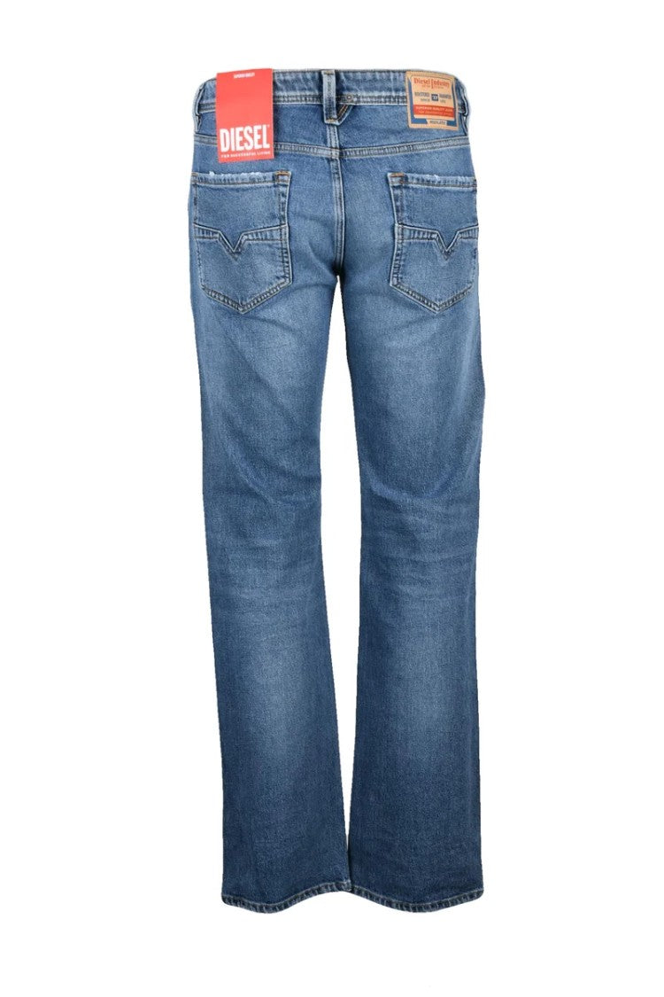 Diesel Blue Larkee Regular Fit Cotton Elastane Jeans