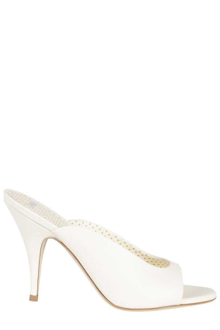 3Juin White Lilia 095 Illy Leather Mules