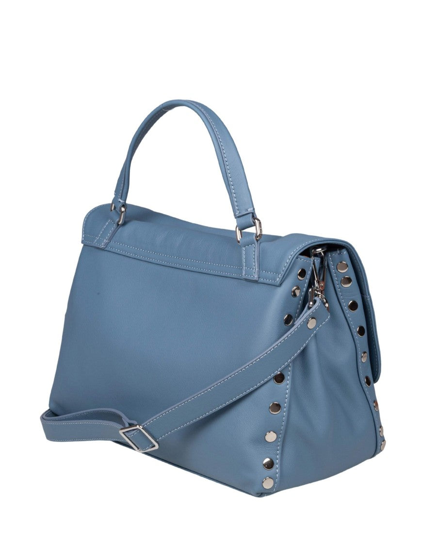 Zanellato Saeta S Leather Messenger Bag With Twist Lock